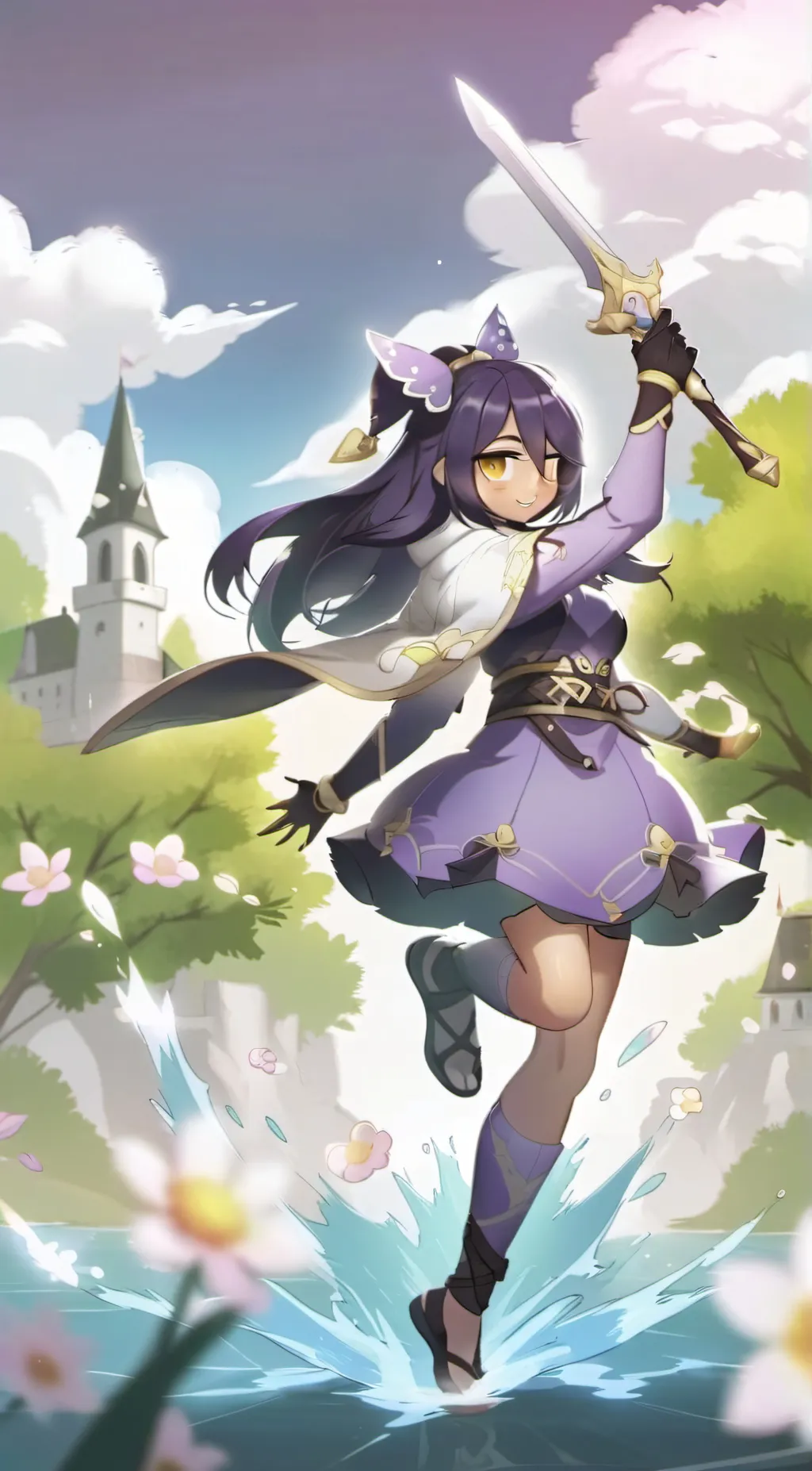 ai character: Aphmau  background
