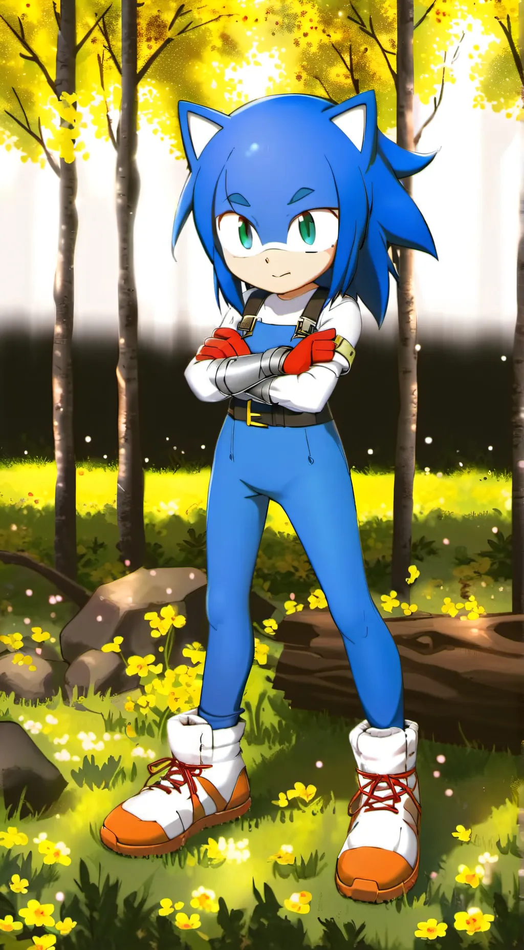 ai character: future sonic au background