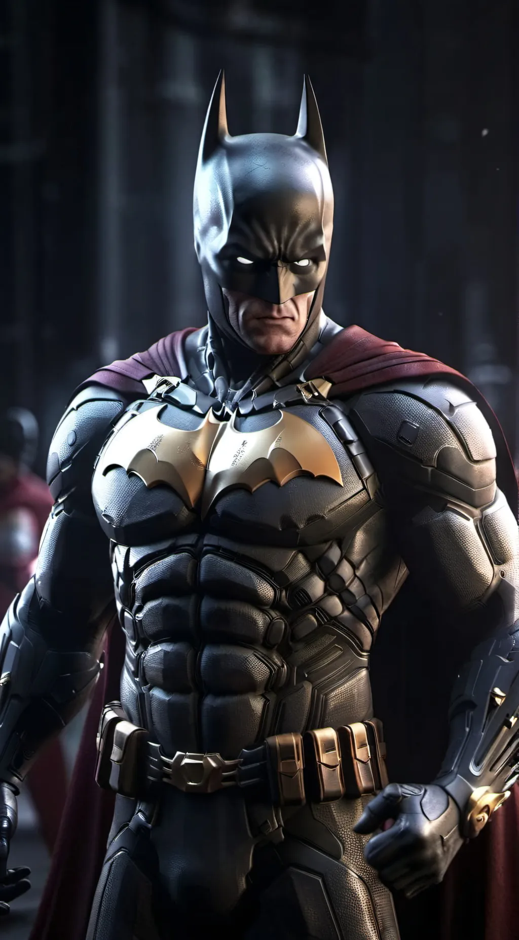 ai character: Batman vs Superman background