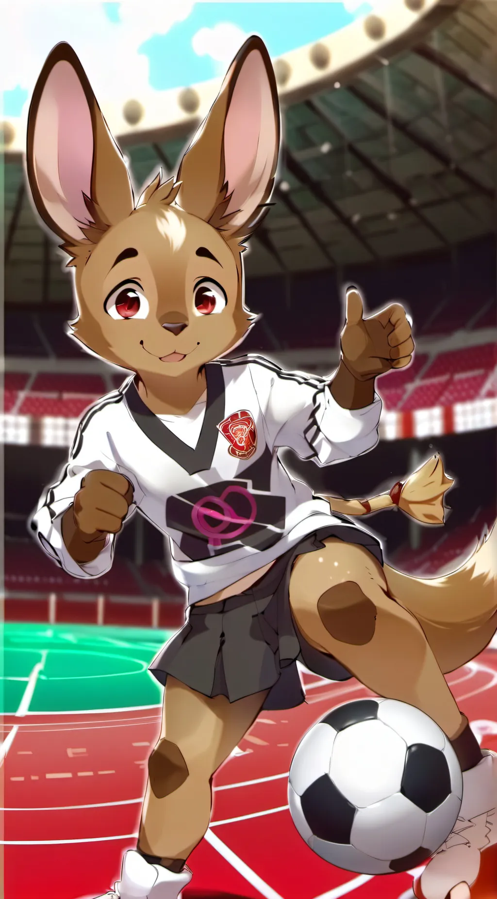 ai character: kangykangroo  background