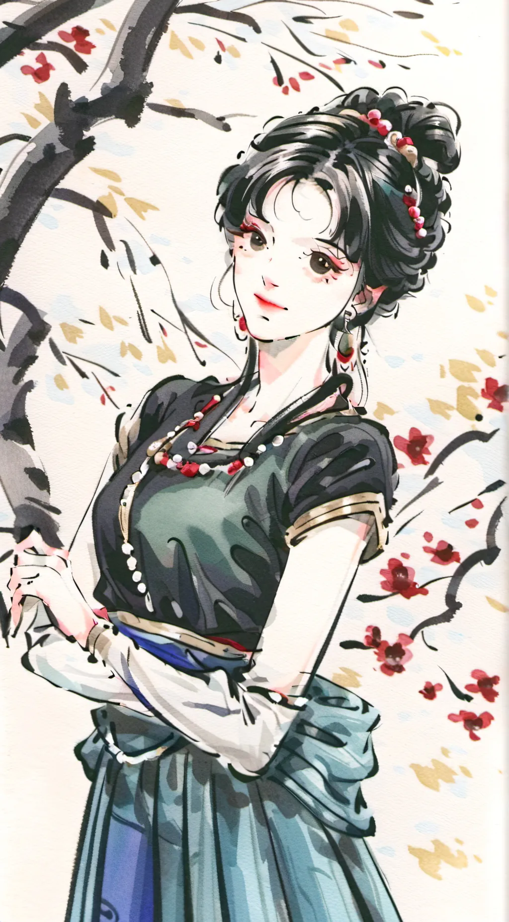 ai character: hazel background