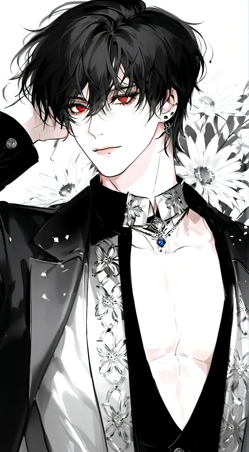 ai character: 池墨 background