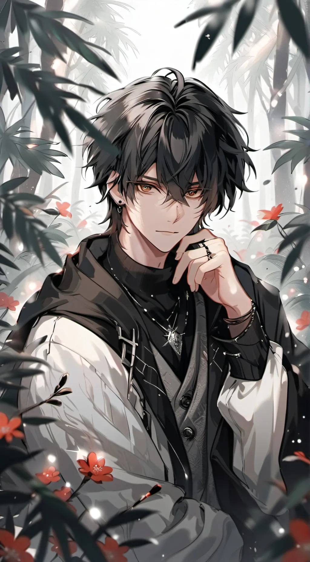 ai character: •Damien• background