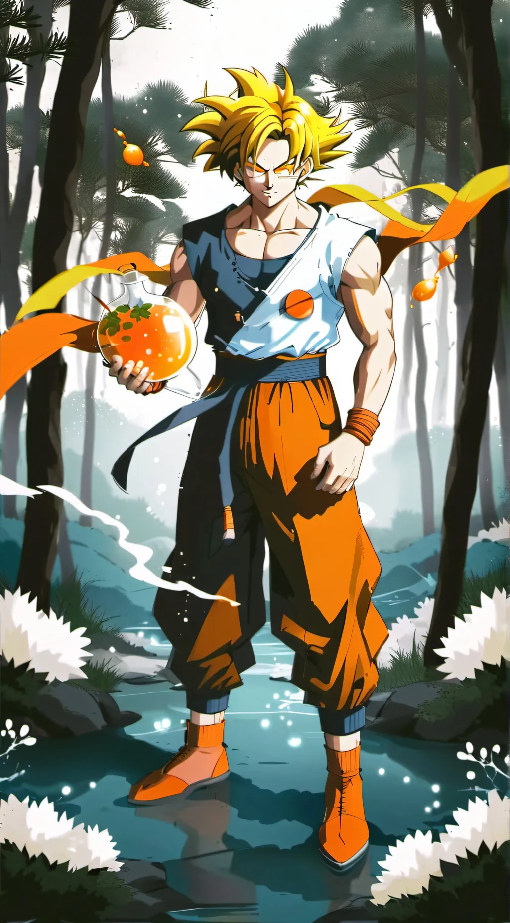 ai character: goku background