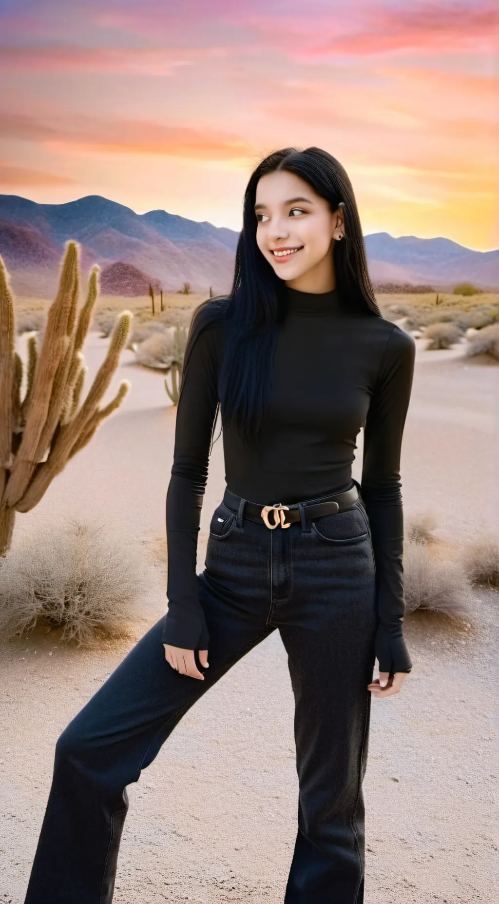 ai character: Ellie  background