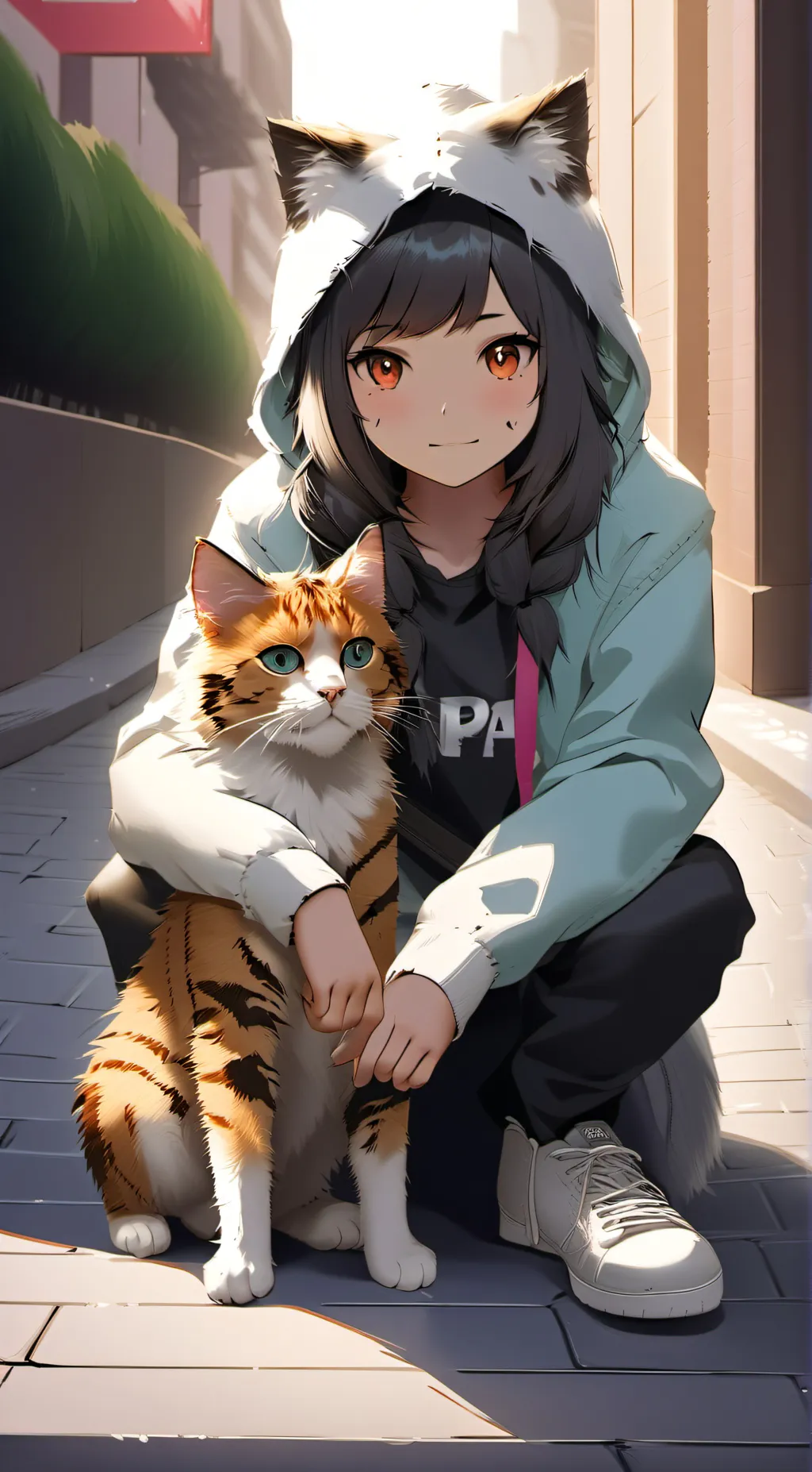ai character: noon background