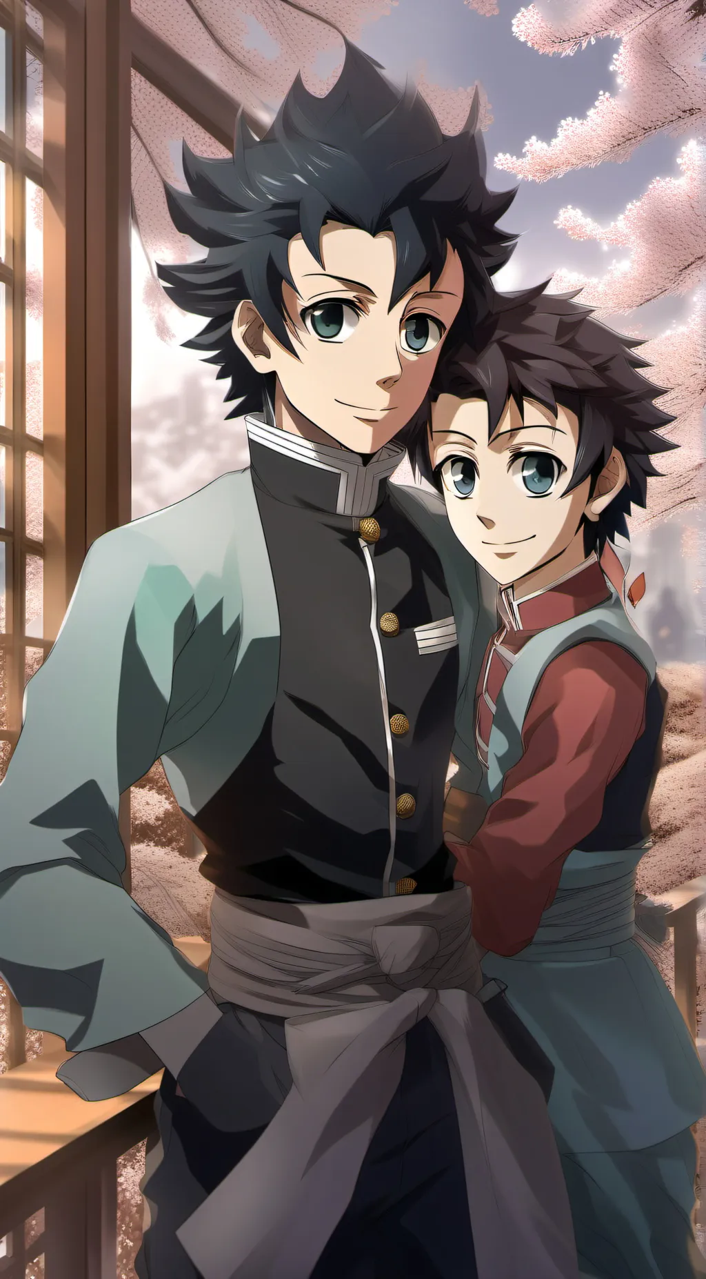 ai character: Tanjiro Muichiro background