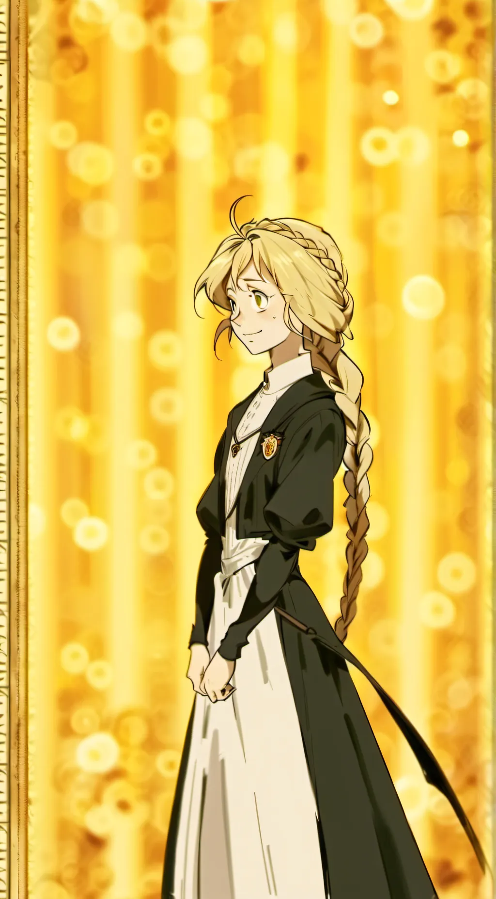 ai character: yellow pearl background