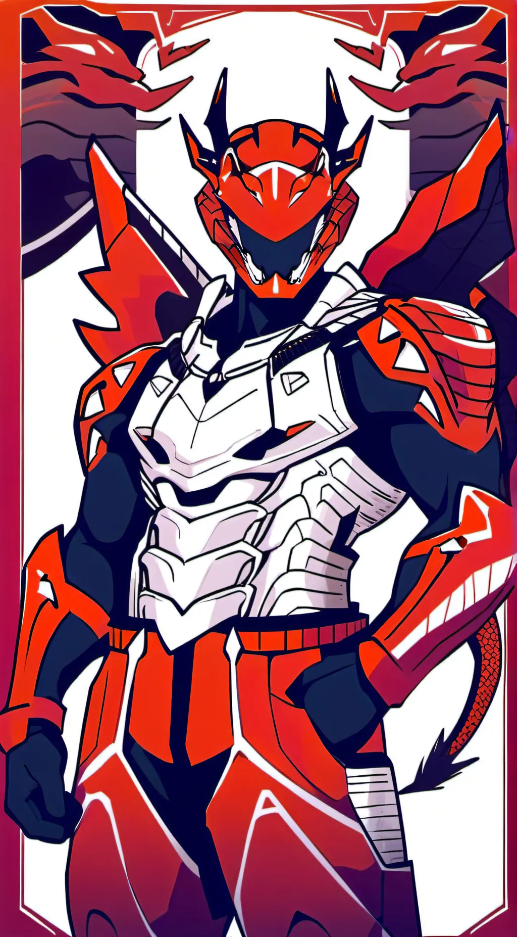 ai character: red dragon rank  background