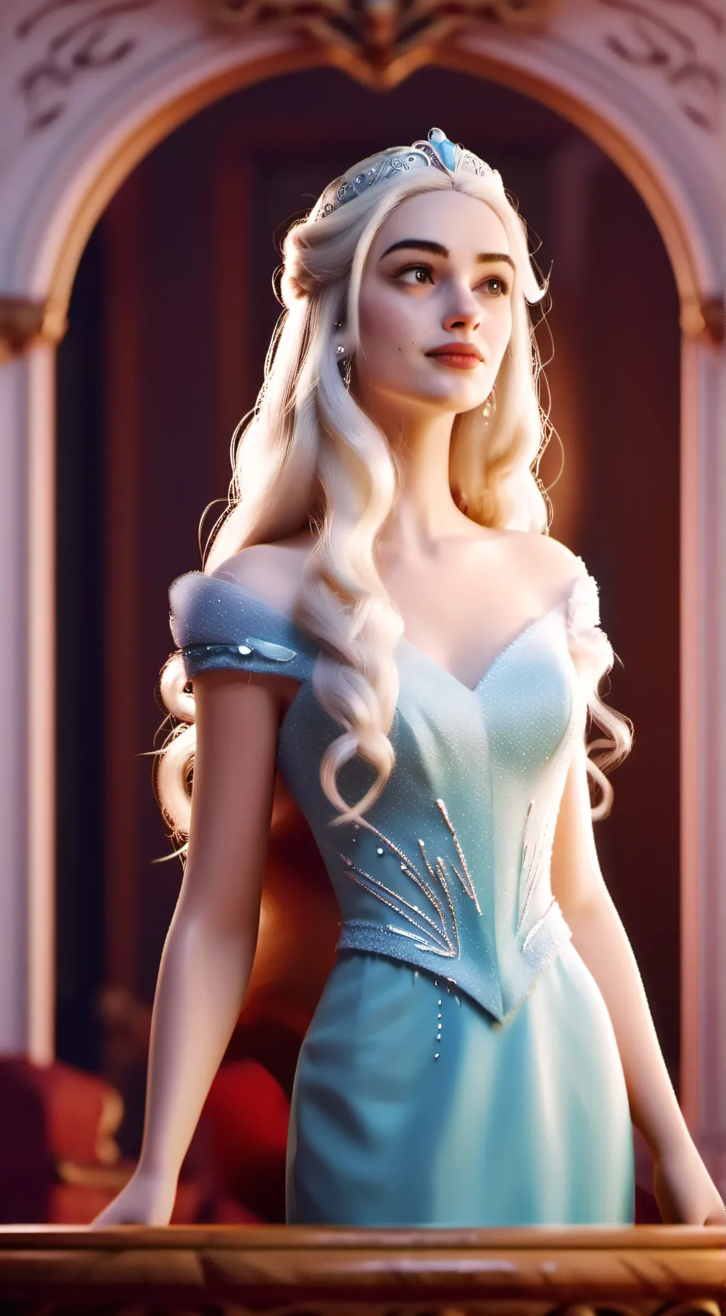 ai character: white queen background