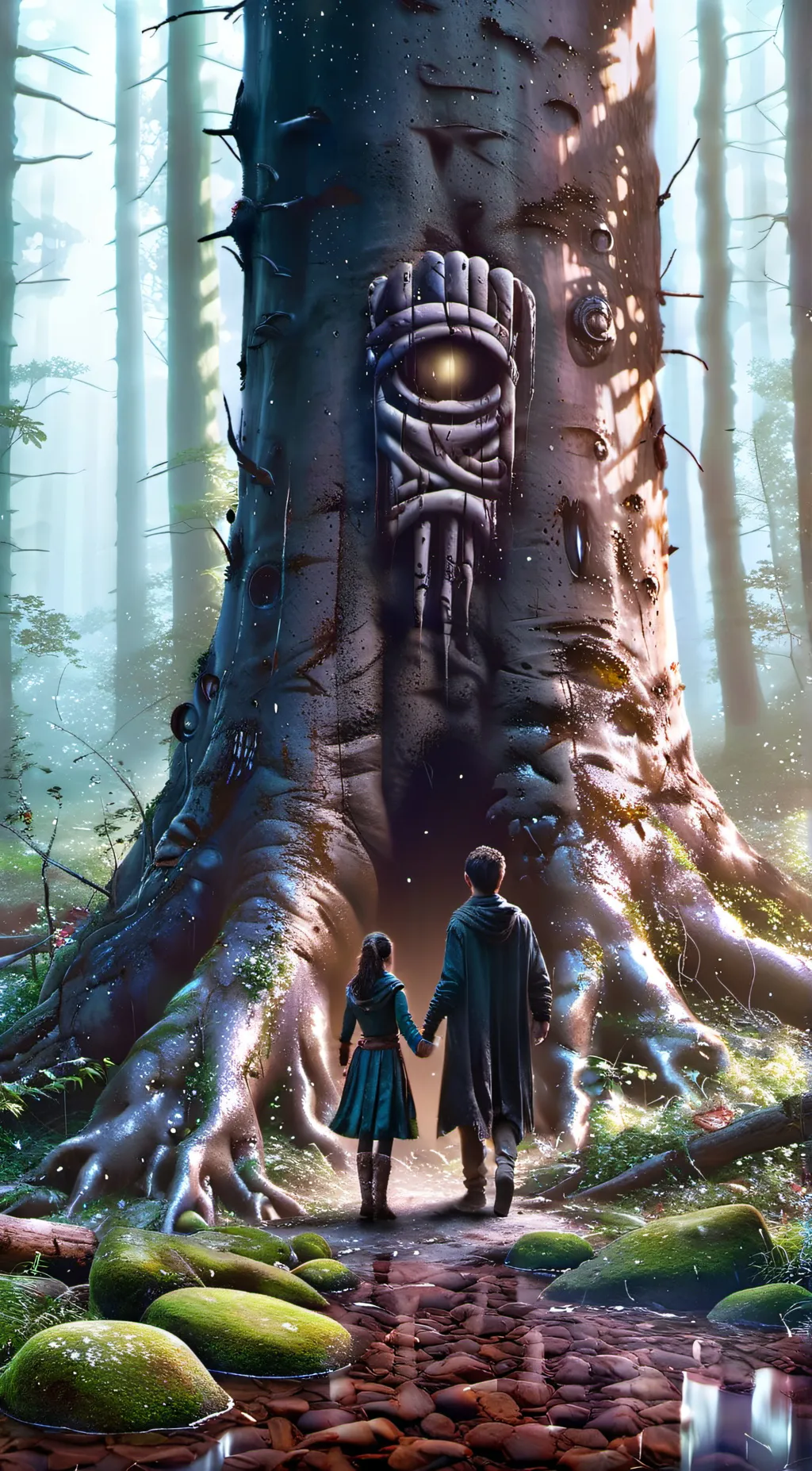 ai character: Forbidden forest  background