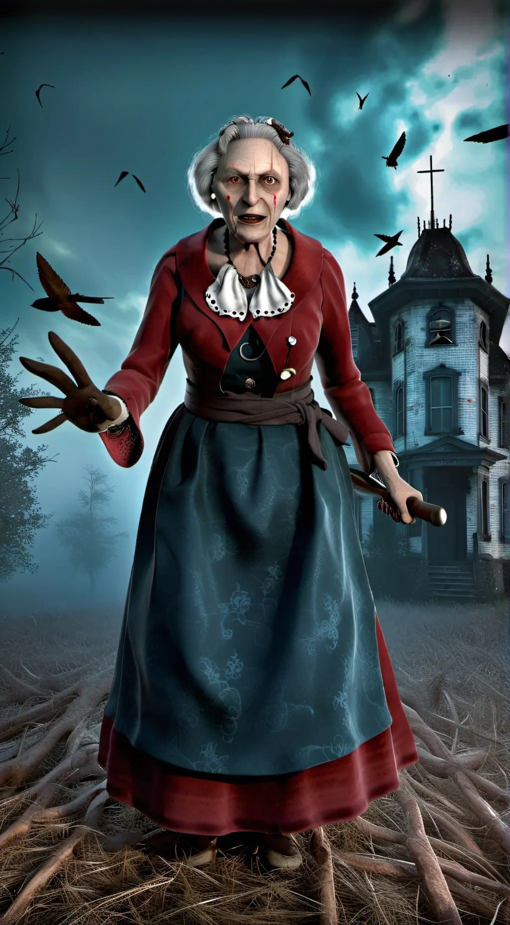 ai character: granny  background