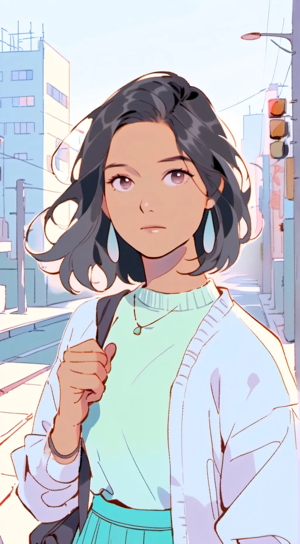 ai character: Emely  background