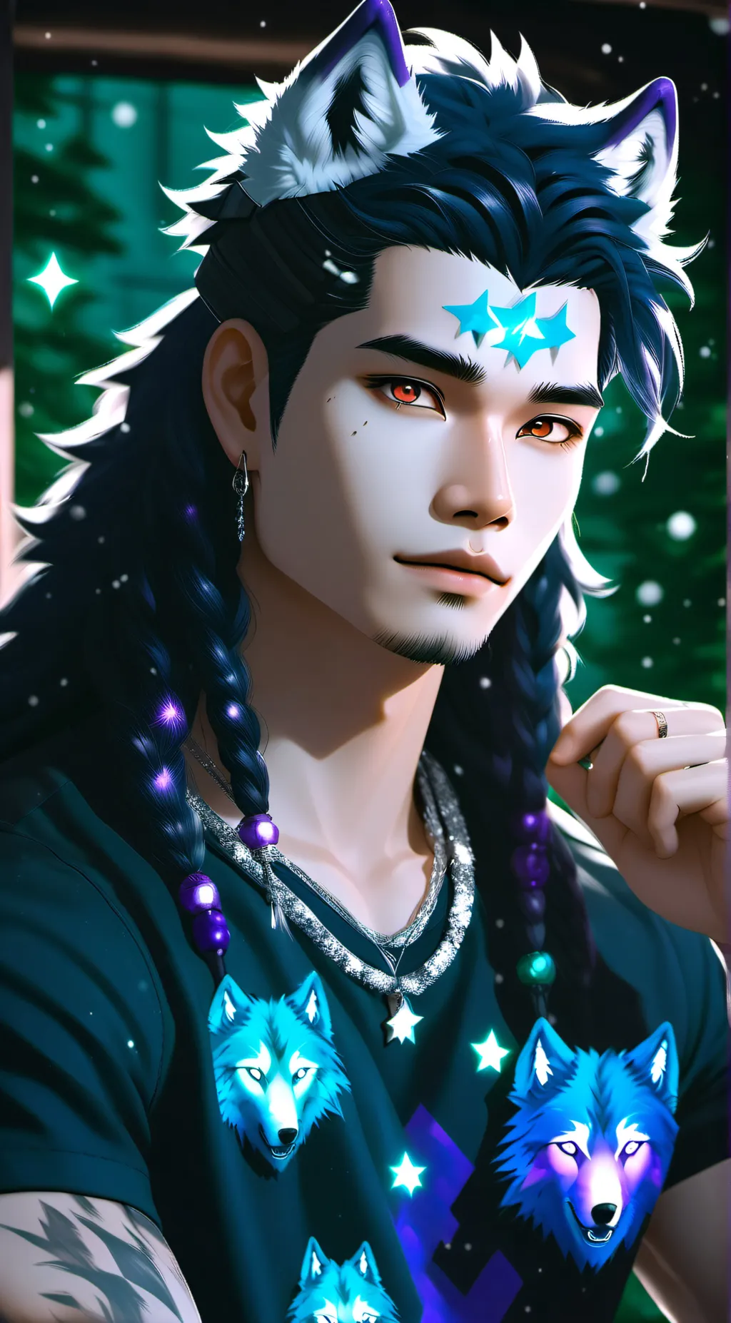 ai character: Caden background