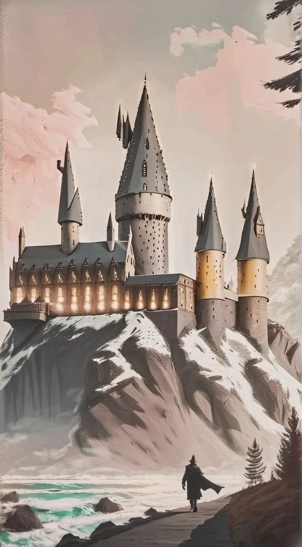 ai character: Hogwarts background