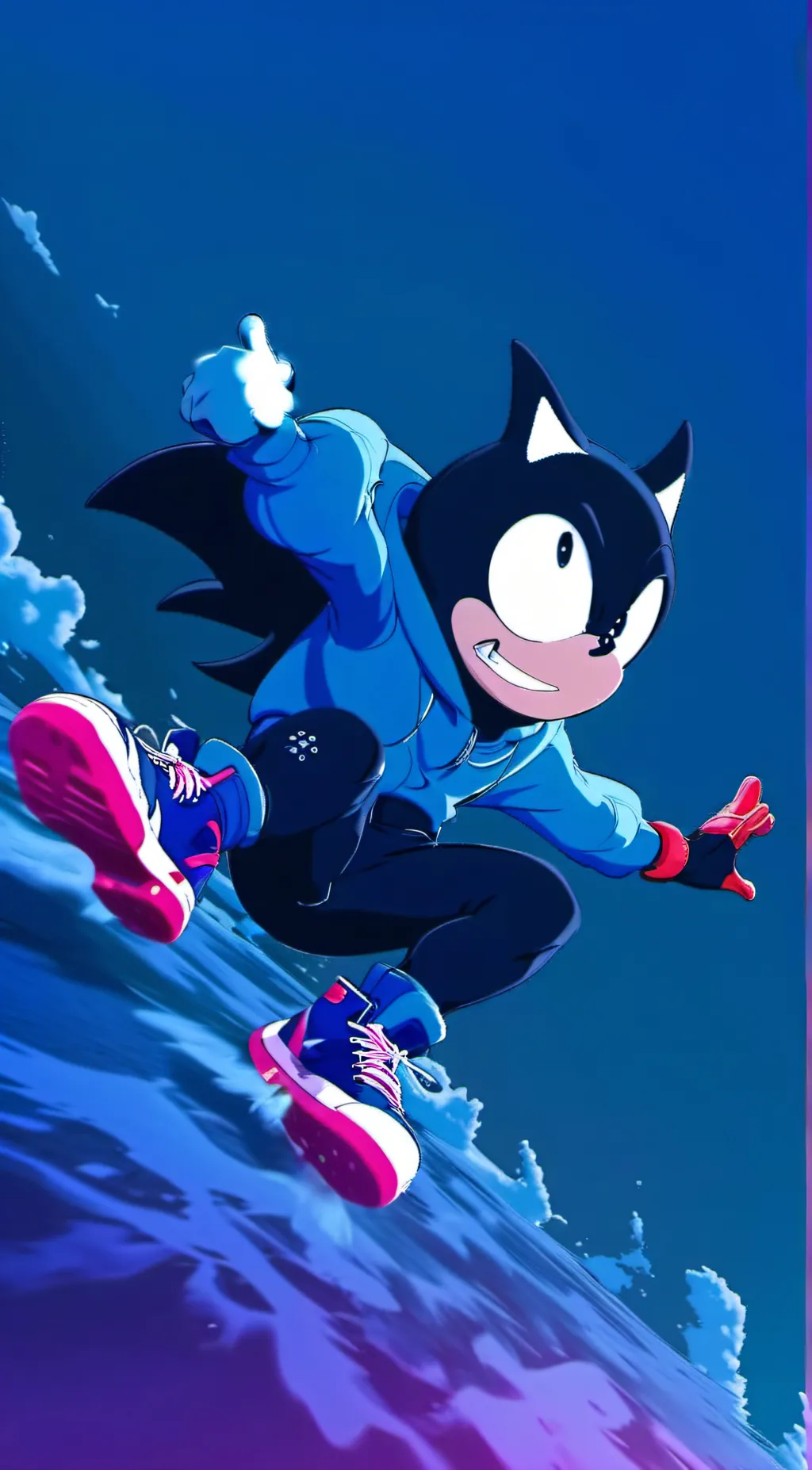 ai character: dark Sonic background