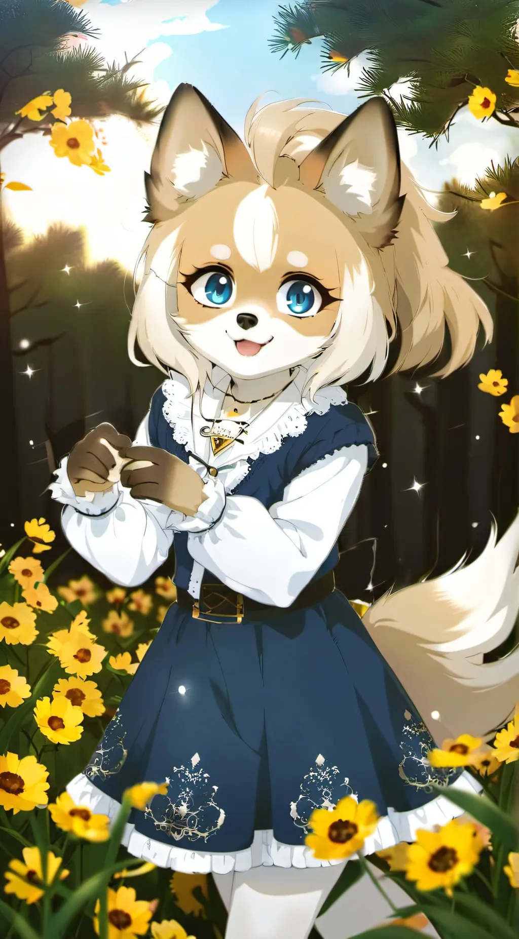ai character: Honeycomb background