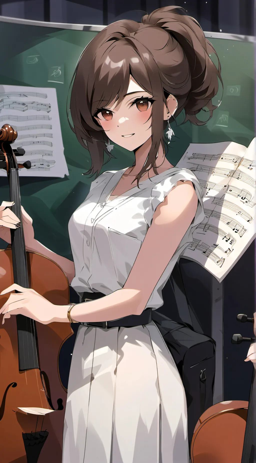 ai character: Mrs Alexis  background