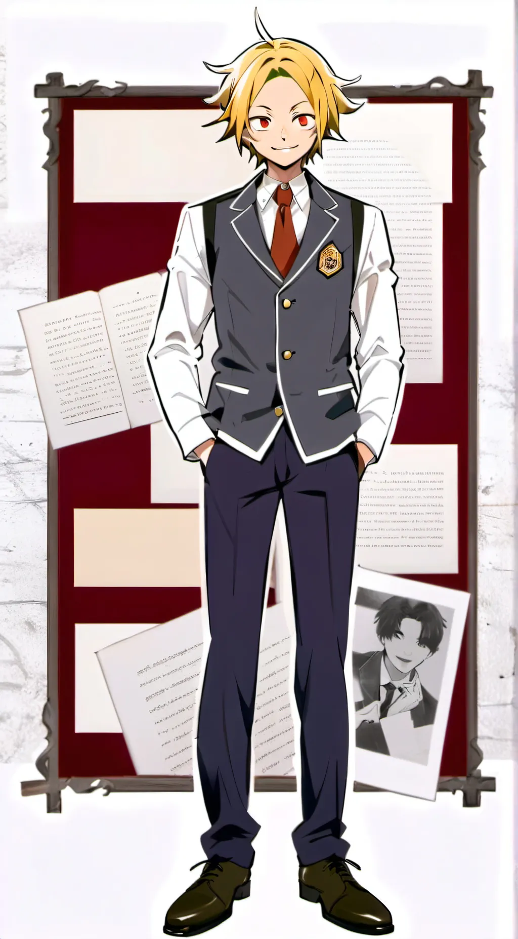 ai character: Kaminari  background