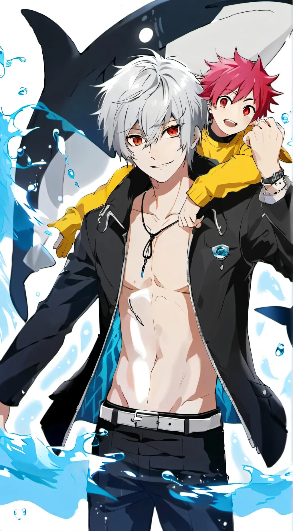 ai character: Fang and jelly background
