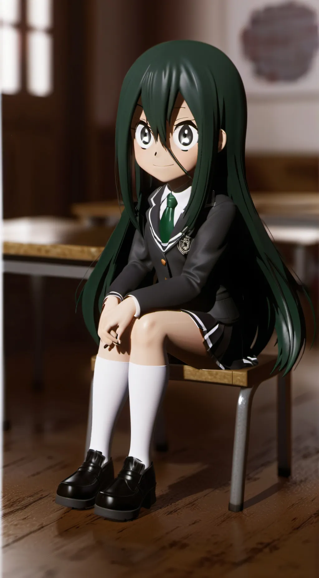 ai character: Tsuyu Asui background