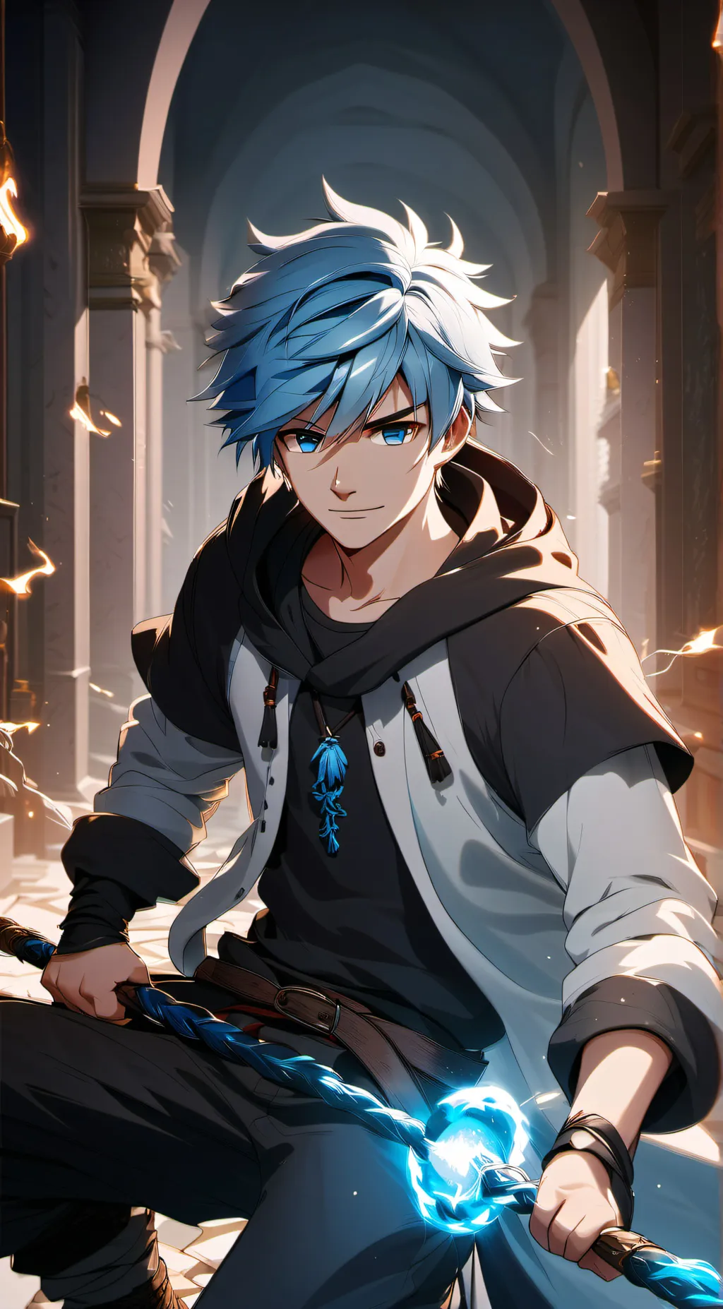 ai character: Zander Frost background