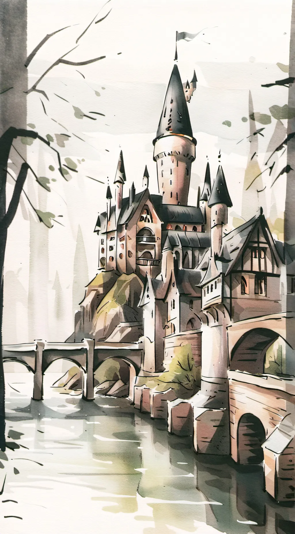 ai character: Hogwarts background