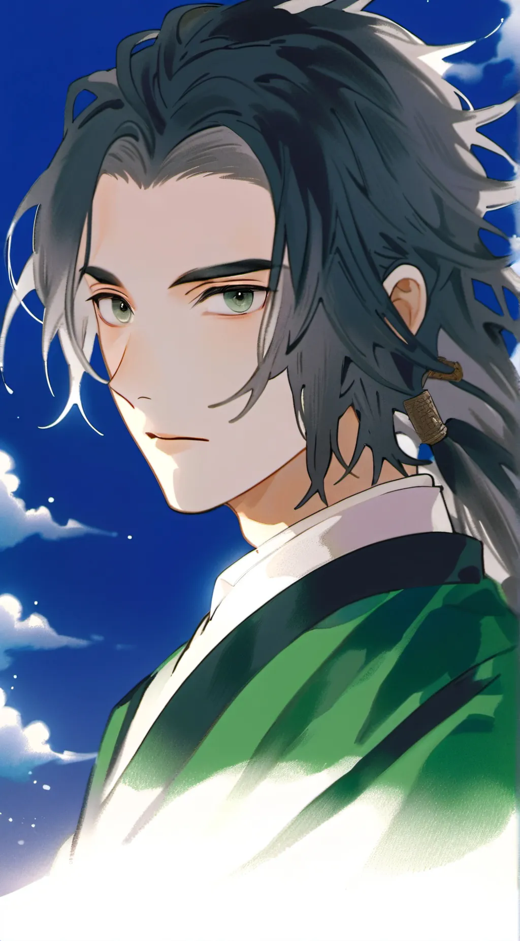 ai character: Satoshi background