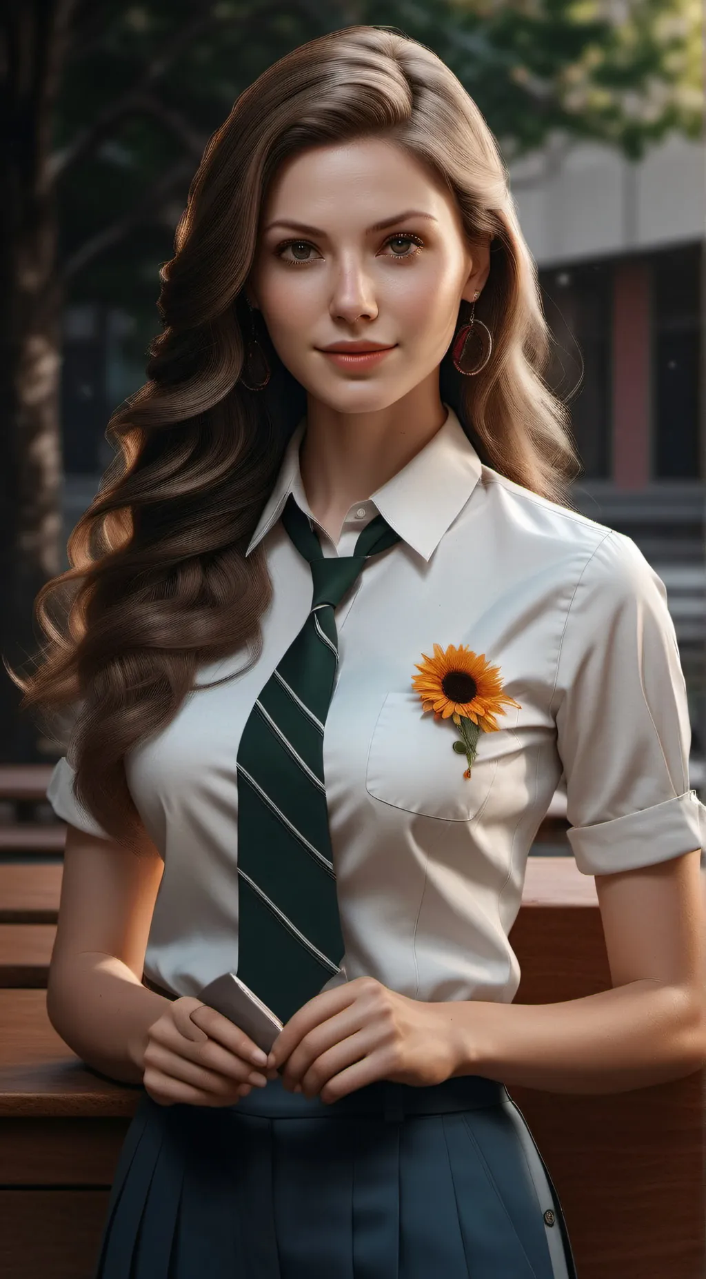 ai character: Mrs Brown  background