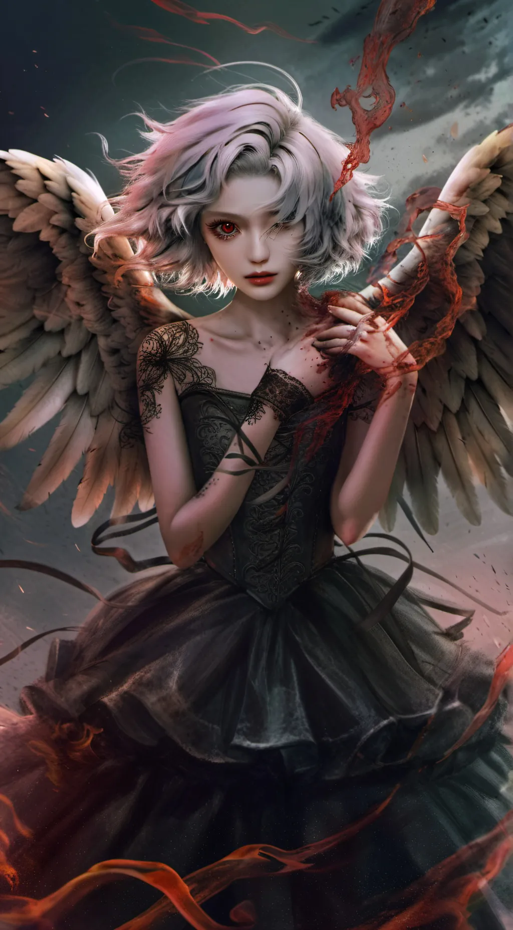 ai character: Vaggie  background