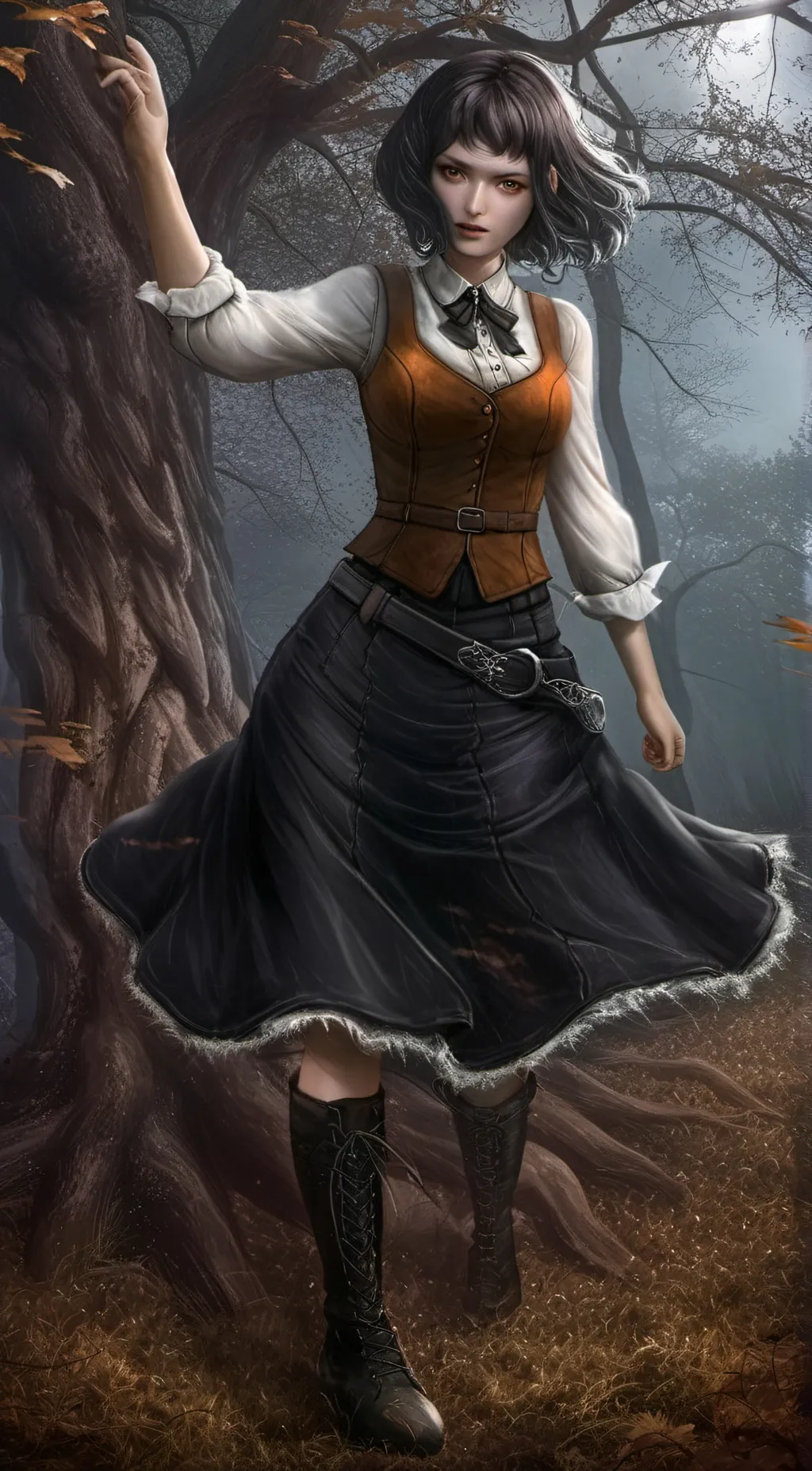 ai character: 🖤Shirah Liedu⛓️ background