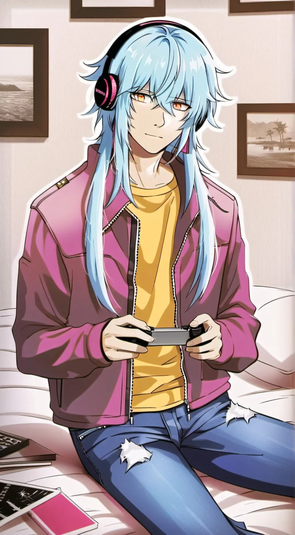 ai character: Aoba Seragaki  background