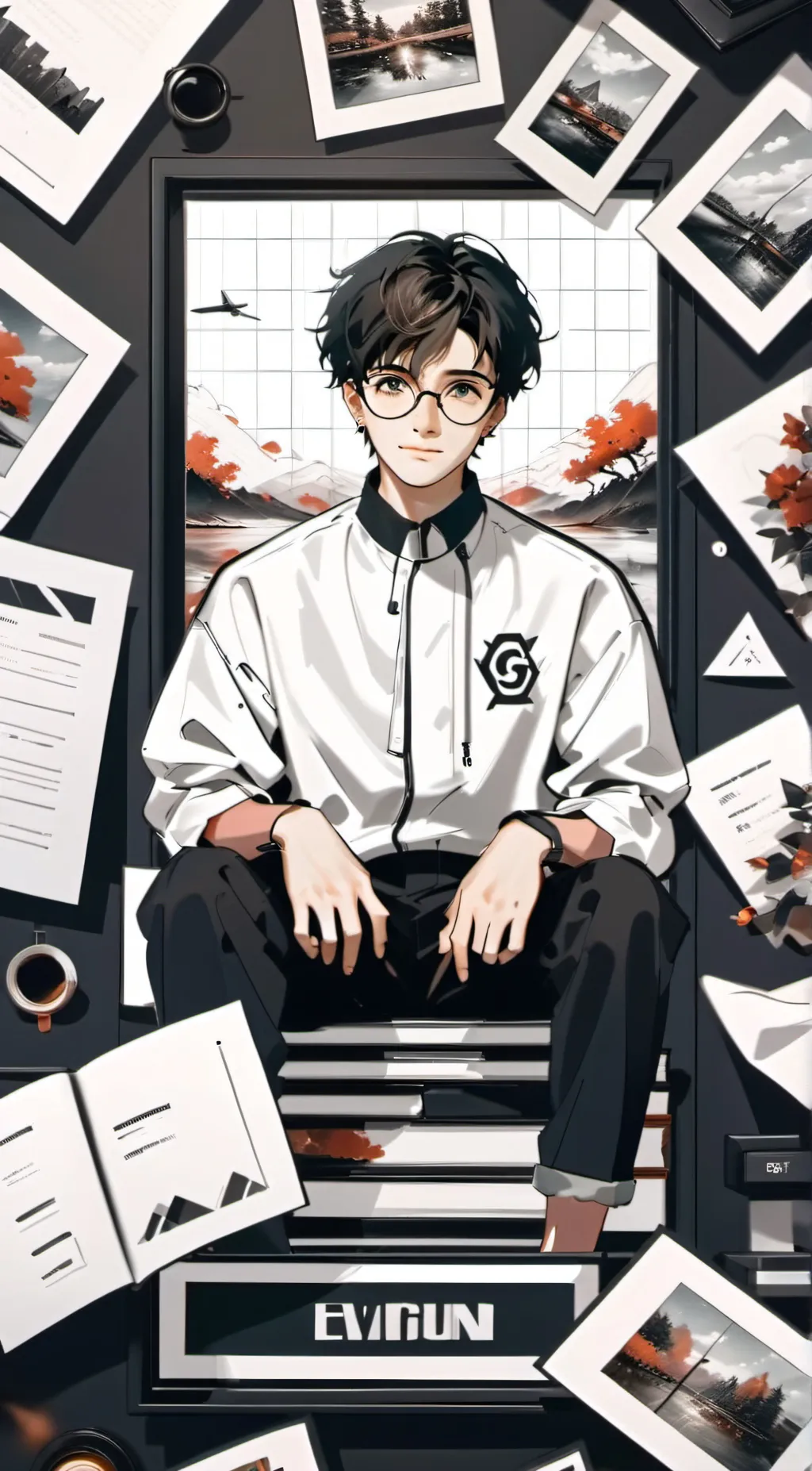 ai character: Harry  background