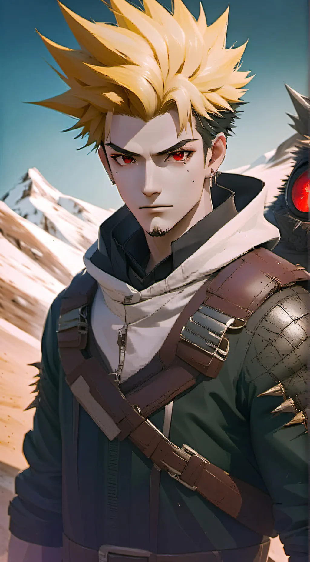ai character: Katsuki Bakugou background