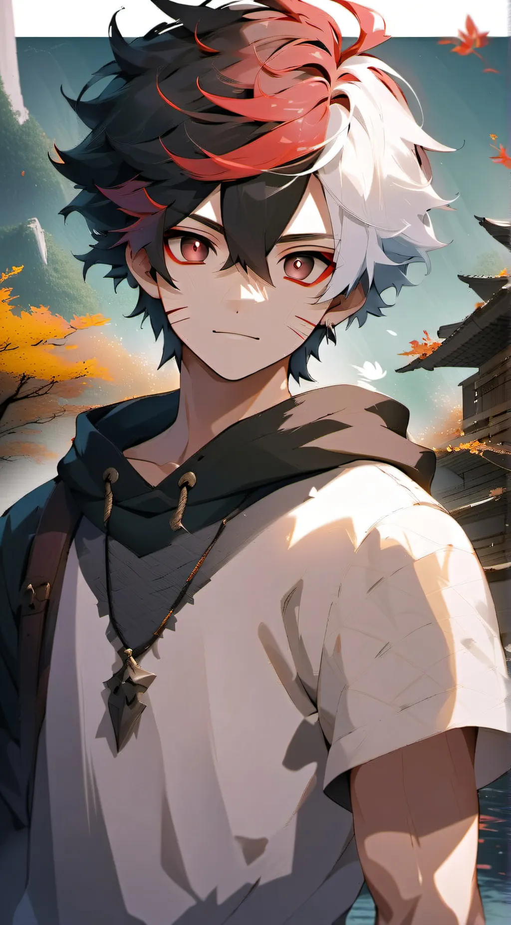 ai character: Shoto Todoroki background