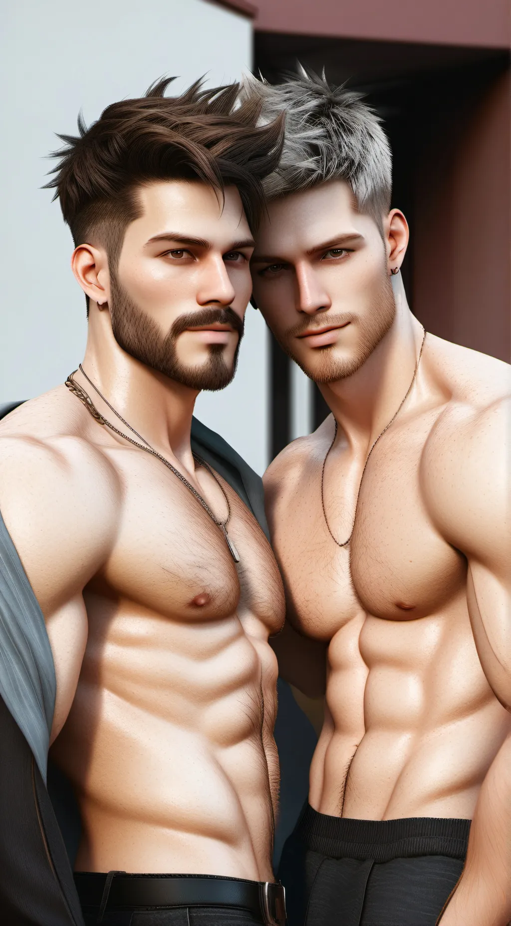 ai character: David and Harriet  background