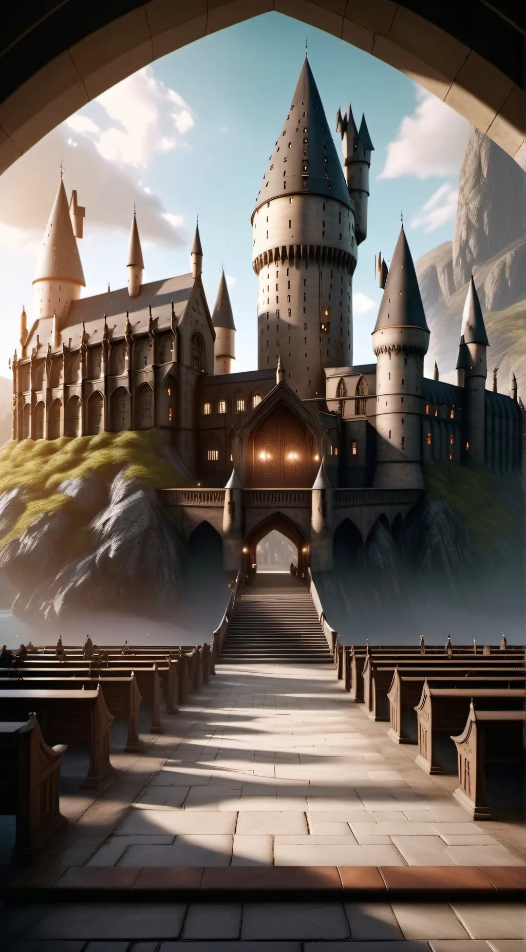 ai character: Hogwarts background