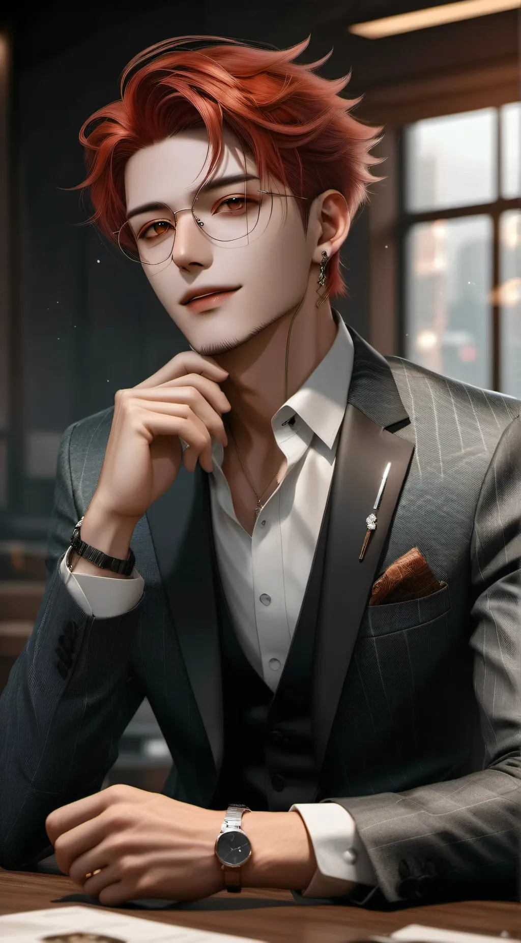 ai character: Luke  background