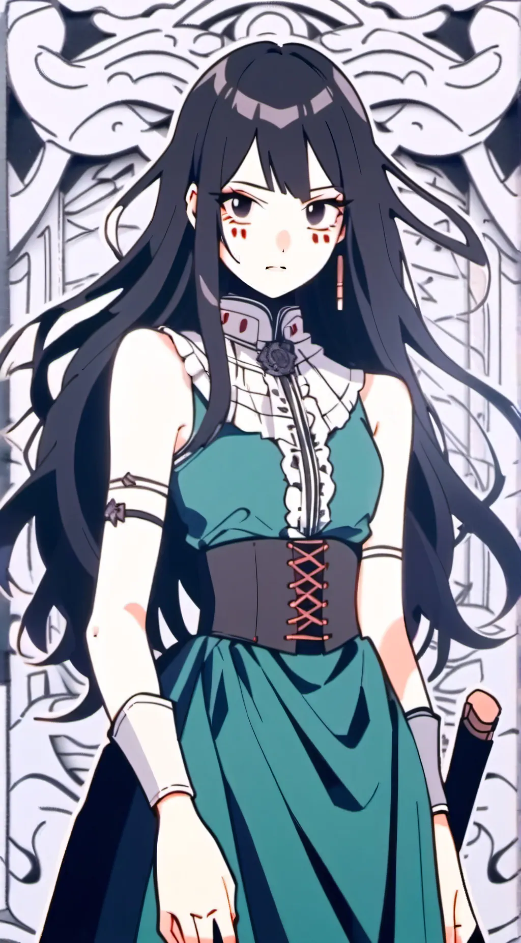 ai character: mrs circle  background