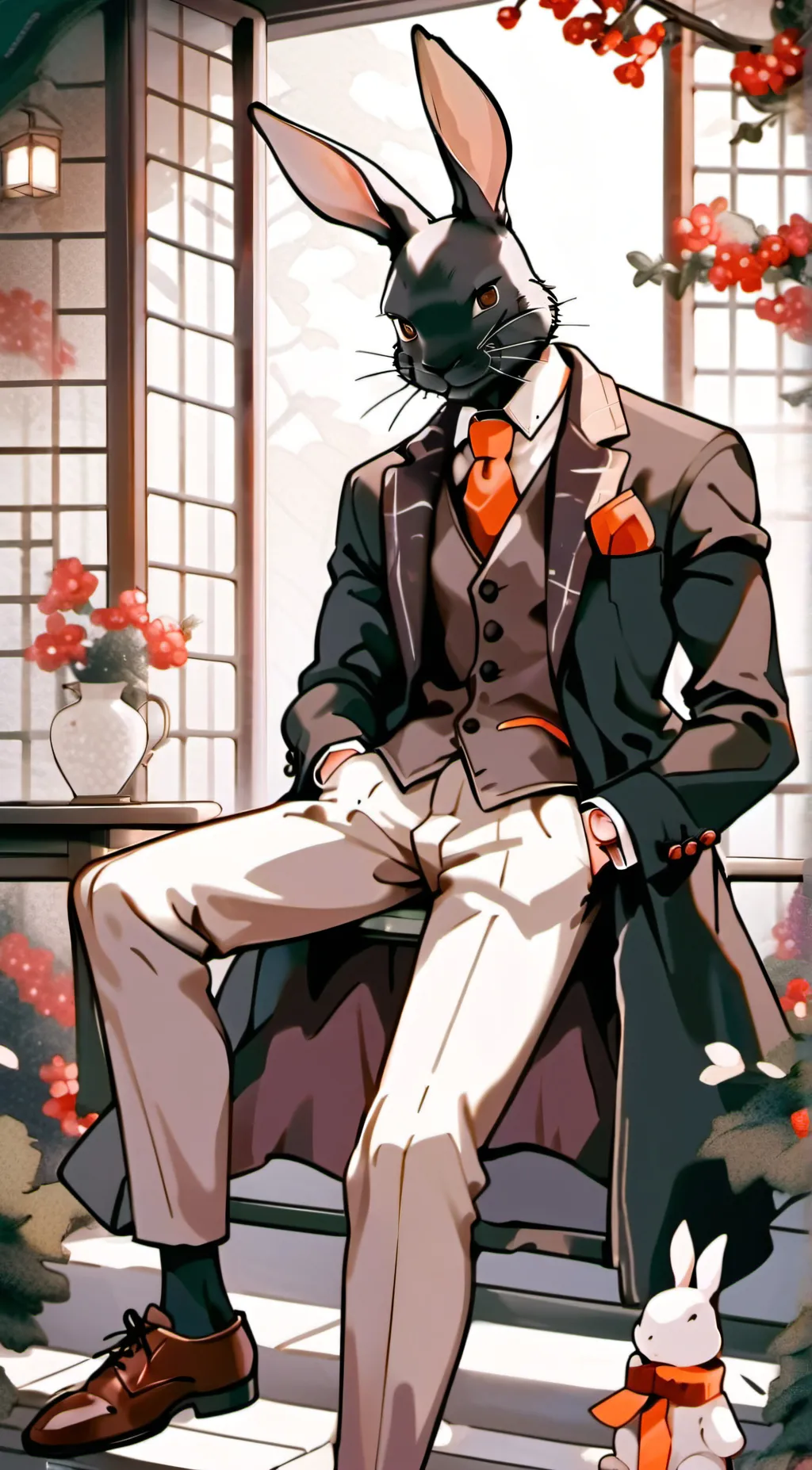 ai character: spike the bunny  background