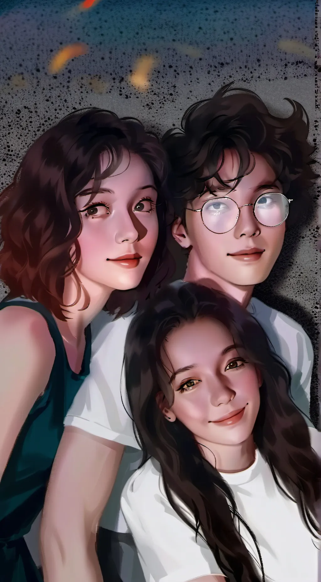 ai character: Lilly,Vivi,Miles background