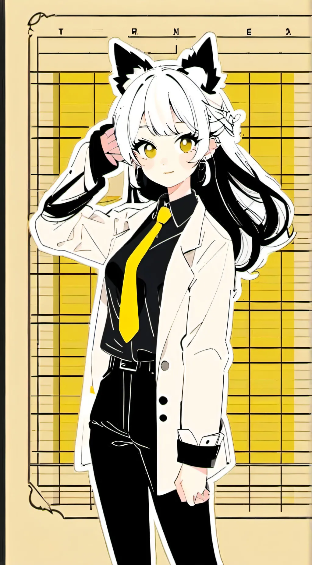 ai character: ms. Circle background