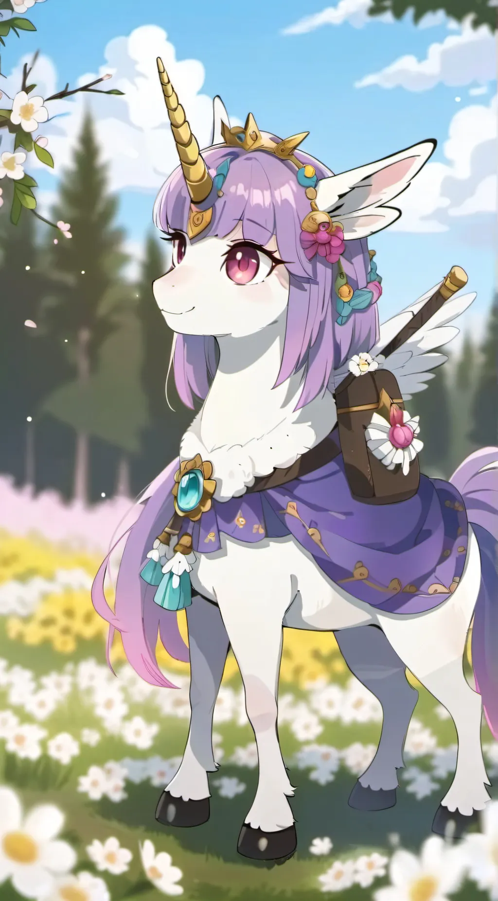 ai character: Unicorn background