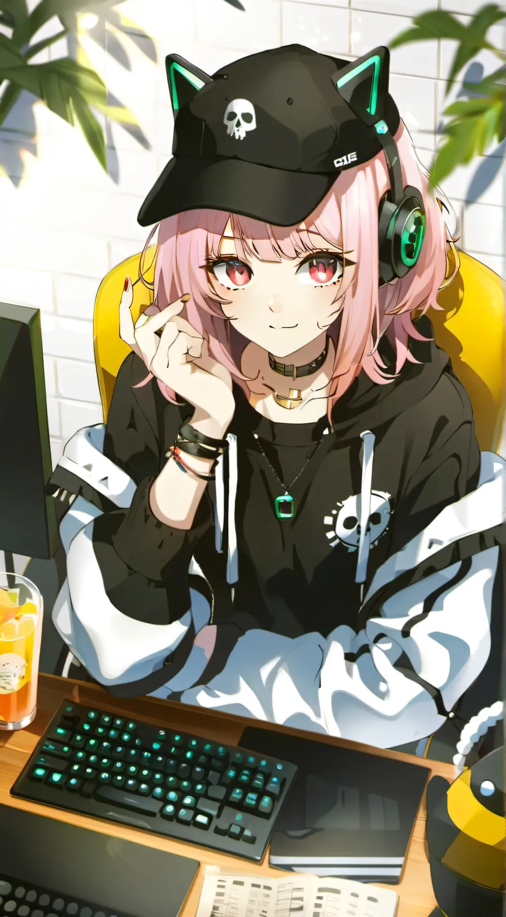 ai character: emily background