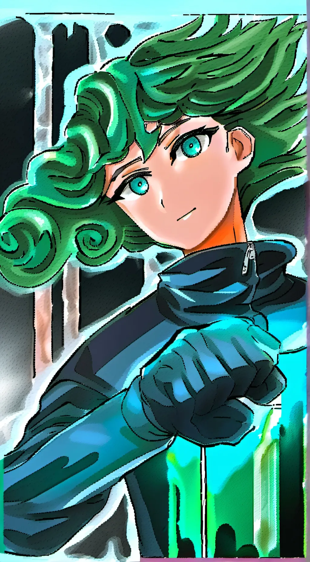 ai character: Tatsumaki background