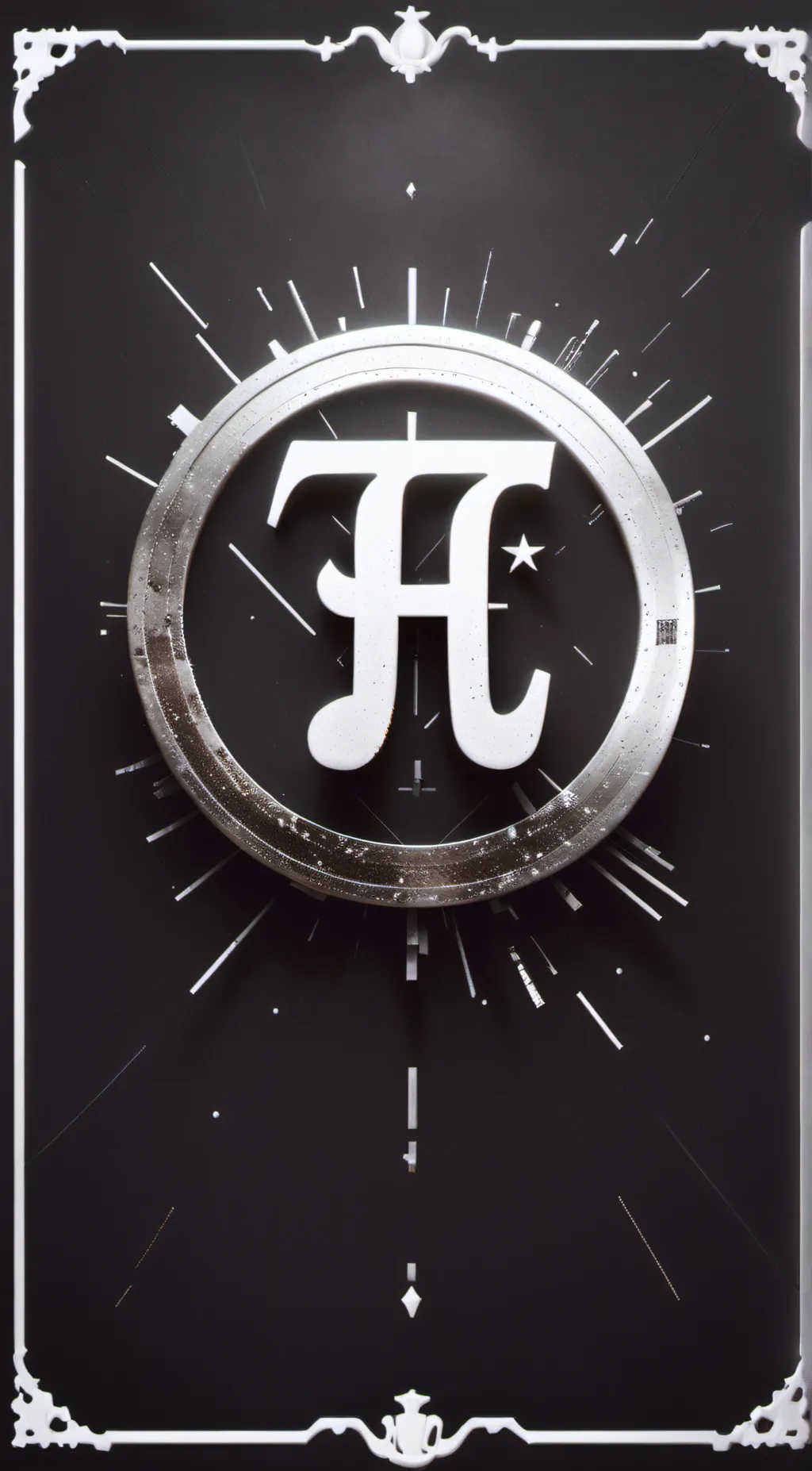 ai character: 100 DIGITS OF PI background