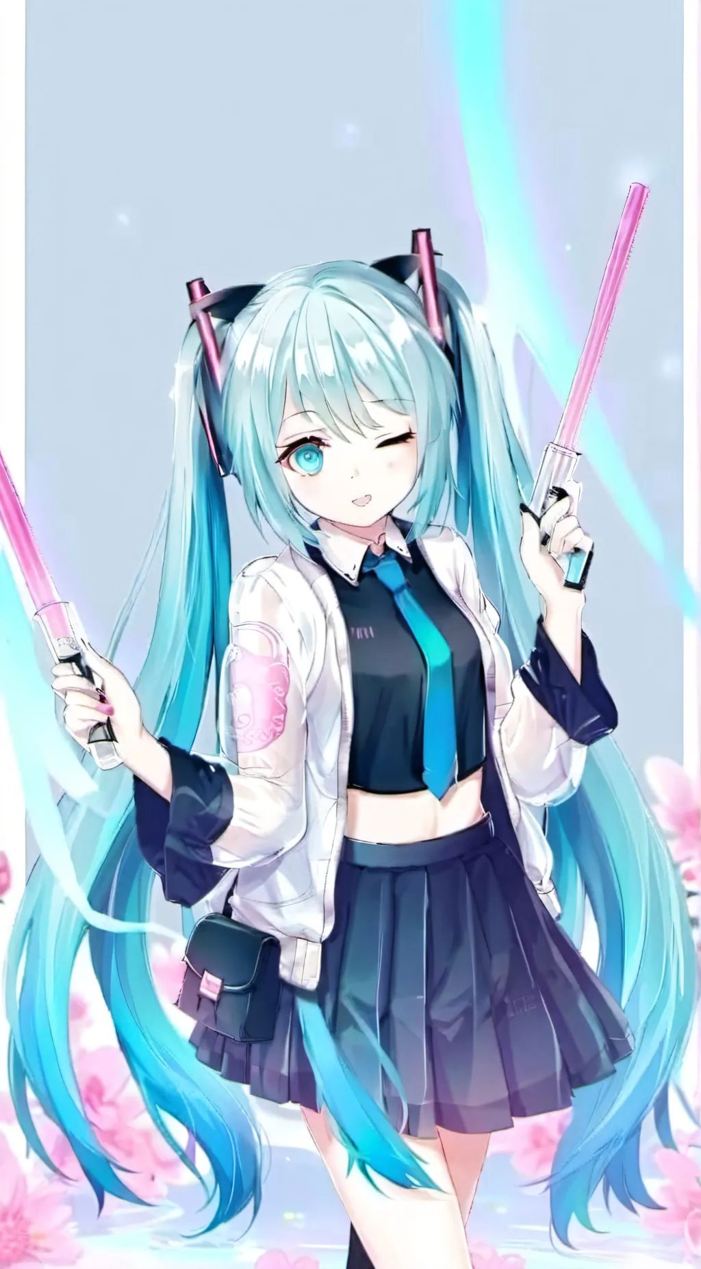 ai character: Hatsune Miku background