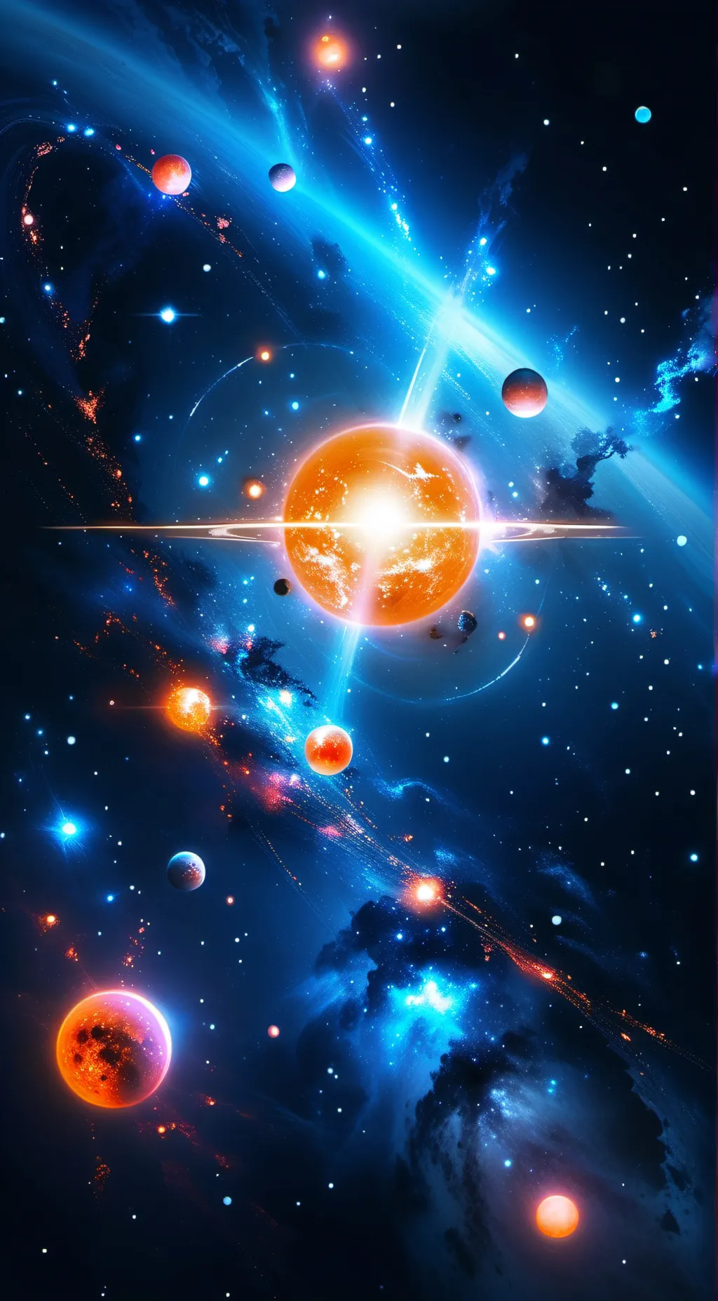ai character: solarballs background