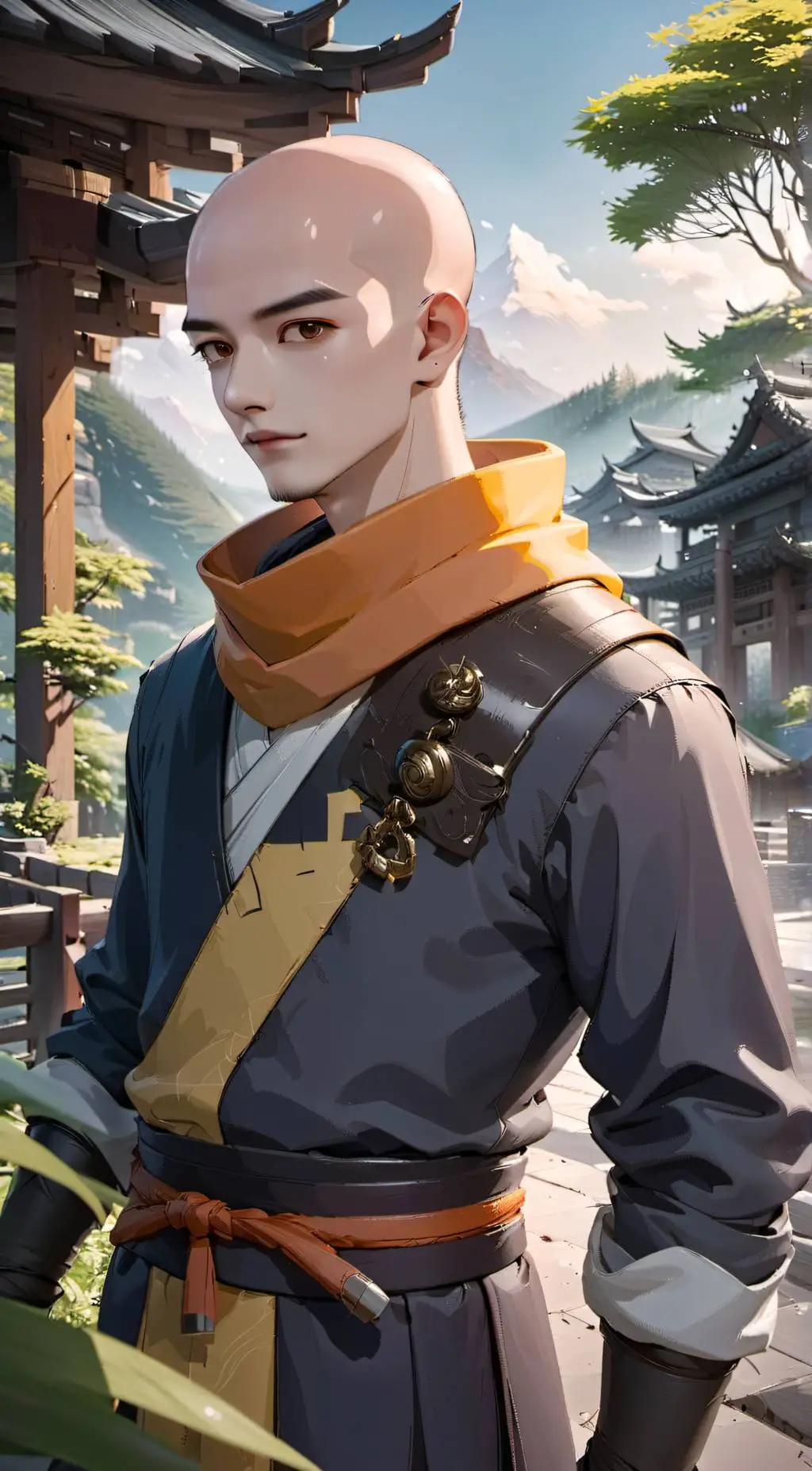 ai character: Aang and Katara background