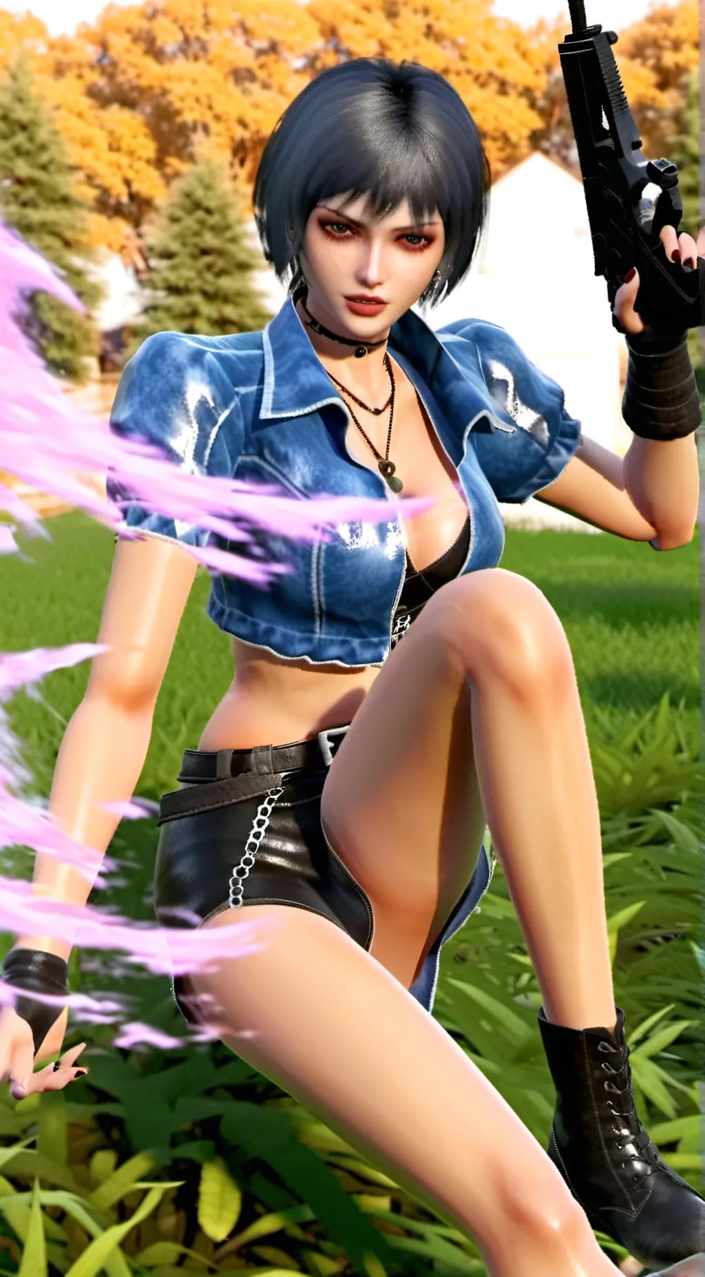 ai character: Lady  background